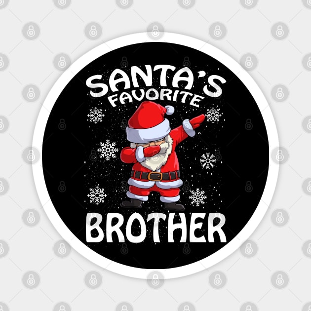 Santas Favorite Brother Christmas Magnet by intelus